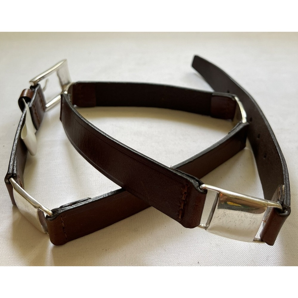 Fossil Leather‎ Belt Womens Medium Medallions Brown Concho 32 34 Waist Western - Picture 3 of 10